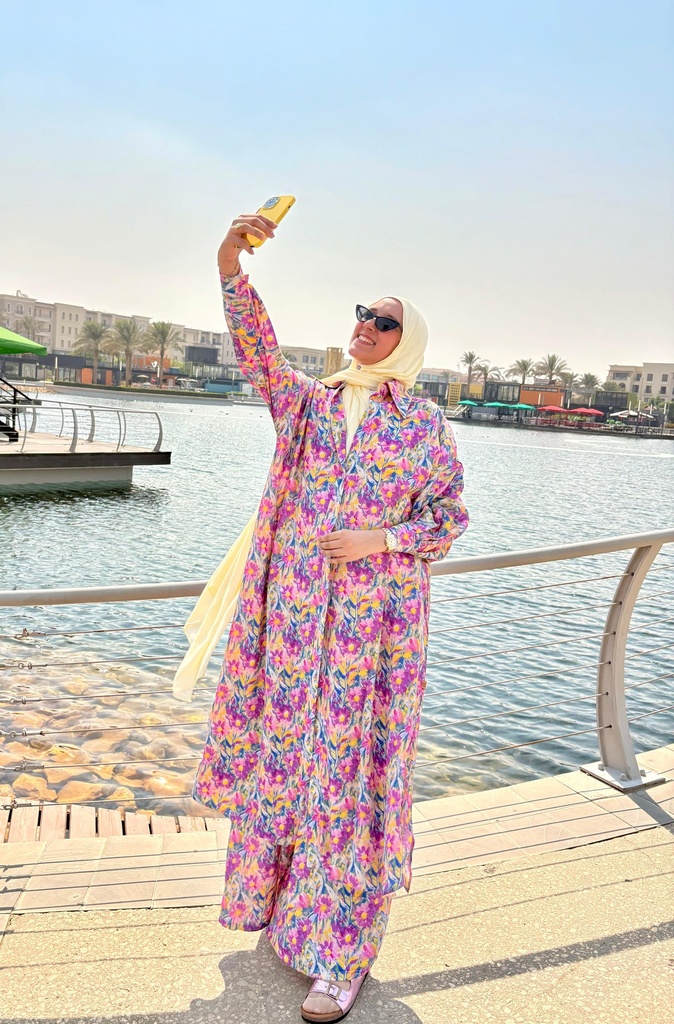 Raihana Set in purple